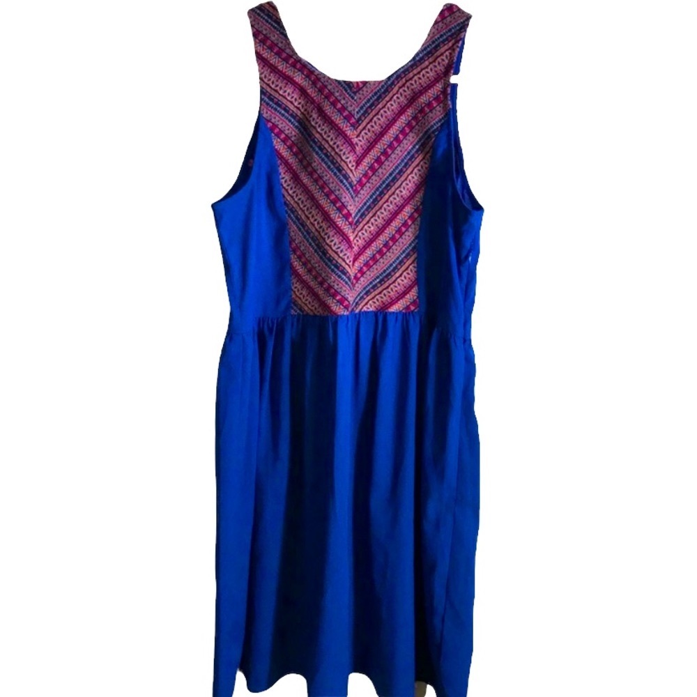 Umgee Blue Midi Dress Size S